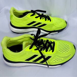 Adidas Bright Fluorescent Yellow Athletic Sneakers